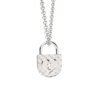 Pingente Cadeado Ouro Branco